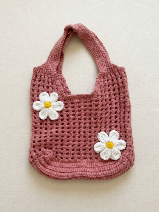 Knitted Pedal Tote Bag